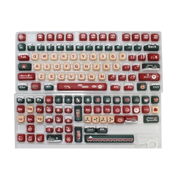 Адаптивни клавиши Коледни тематични клавиши за 98 100 104 Механична клавиатура Drop Shipping