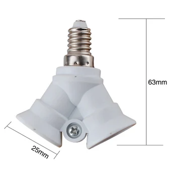  Аксесоари за бяло осветление Приставка Регулируема основа Цокъл Държач за лампа Таван Въртяща се крушка Splitter