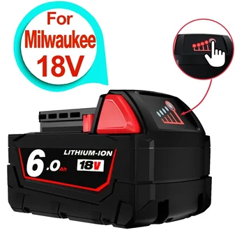 Акумулаторни батерии за Milwaukee M18B5 XC литиево-йонна батерия 18v 9.0 / 6.0 / 12.0Ah зарядно устройство за батерии За Milwaukee M18 12V ~ 18V