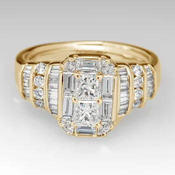 Античен пръстен за пръсти AAAAA циркон 925 стерлинги сребро годежна сватбена лента пръстени за жени булчински рожден ден парти бижута подарък