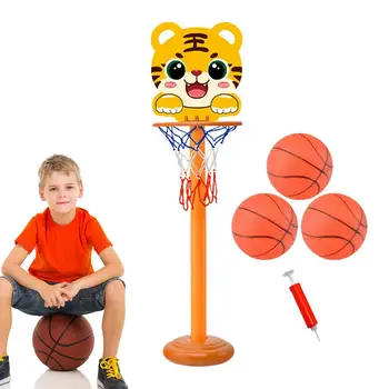 Баскетболни стойки играчки комплект момче баскетбол обръч съвет регулируема височина деца удобни открит спортни упражнения играчки