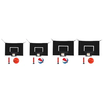 Батут баскетболен обръч с помпа и топка на открито спортни играчки момчета момичета водоустойчив лек гръб баскетболна рамка