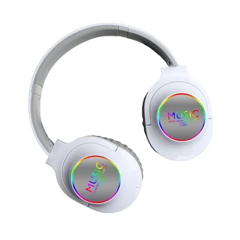 Безжични спортни слушалки Bluetooth 5.3 слушалки LED музикални слушалки Гейминг гейминг слушалки