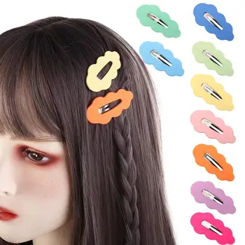 Бонбони цвят бретон клип подаръци Duckbill клип за жени аксесоари за коса женски шноли вълна щипка за коса корейски стил фиба
