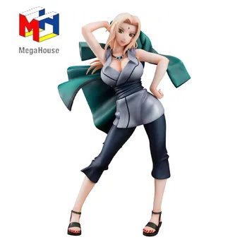 В наличност Оригинален MegaHouse G· E· M Tsunade 22CM действие фигура аниме орнаменти колекционерски модел кукли играчка за подарък