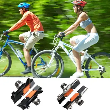 Велосипедна спирачна накладка алуминиева сплав пътни велосипеди спирачни блокове с неплъзгащ се модел V-спирачно колело спирачни обувки за жени мъже