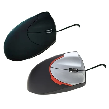 Вертикална мишка Ергономична оптична 3 ключова геймърска офис мишка за компютър / лаптоп с най-високо качество