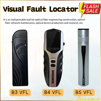Визуален локатор на неизправности B3/B4/B5 Оптичен LED осветление Тест за писалка VFL FTTH MIN Преносим висококачествен акумулаторен лазерен източник