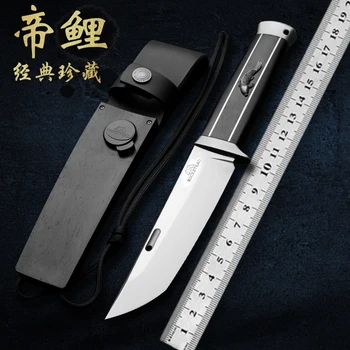 Висококачествен ZDP-189 стоманен нож на открито фиксирано острие нож за оцеляване в пустинята мъжки подарък спасителен нож пешеходен ловен нож