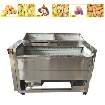 Висококачествена ефективност Джинджифил почистване машина за обработка Малка Cassava картофобелачка пилинг и пералня