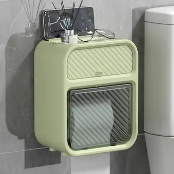 водоустойчив диспенсър за тъкани Немокра тъканна кутия Луксозна стена монтирана двуслойна водоустойчива тъканна кутия без удар инсталация