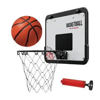Вътрешен баскетболен обръч Автоматичен отскок сплав обръч за вътрешен баскетбол Играйте детски игри с топка за камина балкон гараж игра