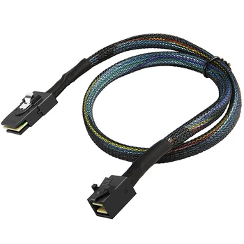 Вътрешен мини SAS HD кабел, 3.3FT Mini SAS SFF-8643 към мини SAS 36Pin SFF-8087 кабел, мини SAS 36Pin към SFF-8643 кабел