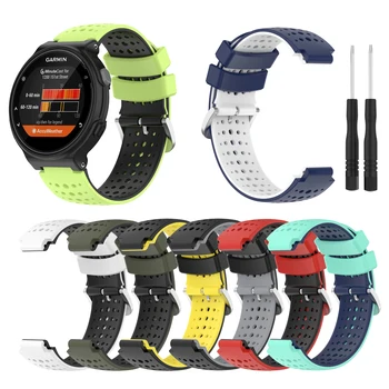 Гледайте за Garmin Forerunner220 230 235 620 630 735XT Силиконова каишка Colorful Smart Watch Band Замяна на носими аксесоари