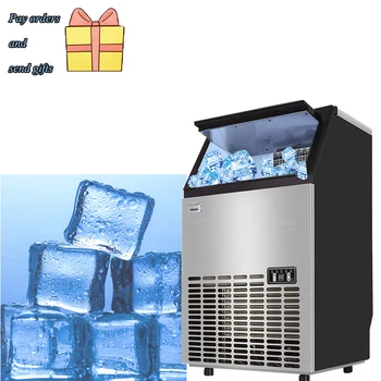 Голям капацитет бързо охлаждане лед машина търговски площад лед куб формиране