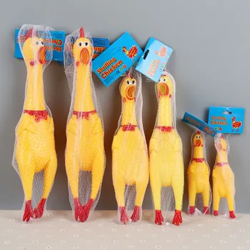 Голям, среден и малък размер смешно крещящо пиле възрастни и деца могат да играят творчески развлечения Vent пиле играчка