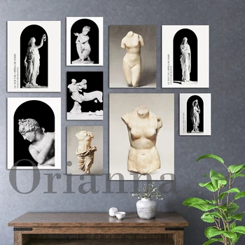 Гръцка митология печат – Венера Гръцка статуя плакат, Афродита скулптура стена изкуство, богиня печат черно и бяло, начало декор подарък