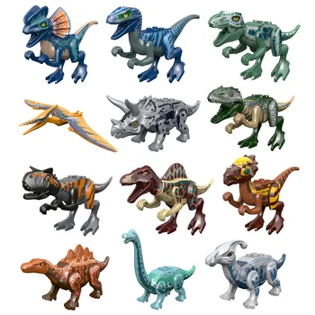 Джурасик динозаври филм Тиранозавър Рекс екшън фигури Дино градивни блокове играчки за деца динозавър деца подаръци