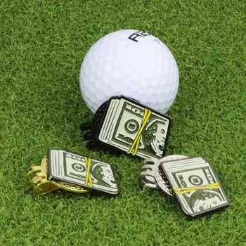 доларов маркер за топка за голф Магнитна шапка за голф клипове долар Бил топка за голф Марк голф помощни средства за обучение Инструмент Аксесоари за голф