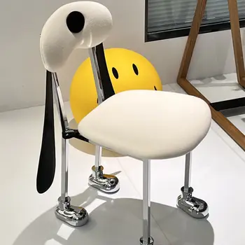 Домакински Ins Style куче трапезен стол Nordic минималистичен дизайнер творчески детски стол хол отдих стол 2023 грим