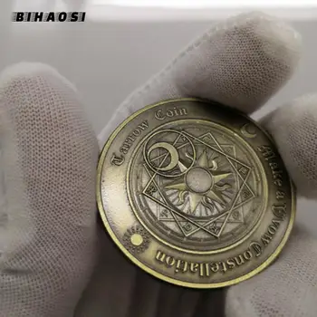 Европейско и американско таро бронзова възпоменателна монета съзвездие Fengshui късмет Слънце Луна Гуангхуа любов монета желание монета може да играе