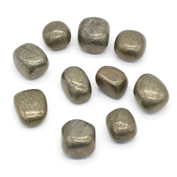 естествен железен пирит лечебни кристали Лъки камъни Tumbled насипни минерални образци скъпоценни камъни Начало Аквариум Декорация