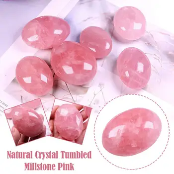 Естествен кристал Tumbled камък розова роза кварц енергия скъпоценен камък минерални за аквариуми лечебни DIY висулки вещица чакра деко Z8K9