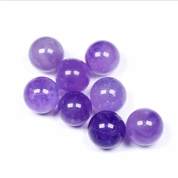 Естествено полирана кристална топка мини естествени кварцови лилави аметист кристални сфери за продажба