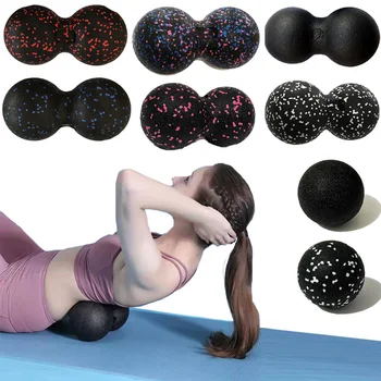 Жени йога ролкова пяна блок йога оборудване фъстъчено топка комплект блок фъстъчено масаж ролкова топка терапия релакс упражнение фитнес