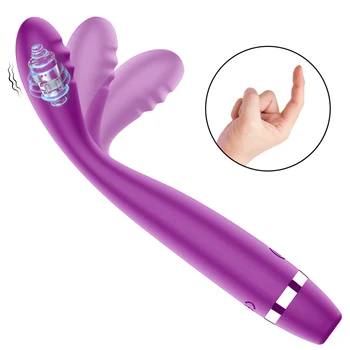 Женски вибратор с пръсти Клитор AV стик Мастурбация Вагина Масаж Дилдо Вибратор Секс продукти за възрастни Секс играчки за жени