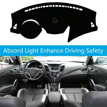 За Hyundai Veloster 2012 2013 2014 2015 2016 2017 Car Dashboard Cover Mat Pad Sun Shade Instrument Protect Аксесоари за килими