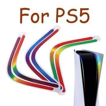 За PS5 хост светлина бар дъга градиент стикер самозалепващи стикери LED светлинна лента светлинен за playstation 5 Аксесоари за игри
