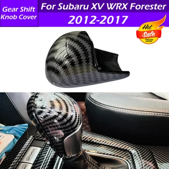 За Subaru XV 2012-2017 За Subaru WRX Forester 2013-2018 Car Front Center Console Gear Shift Knob Trim Cover Интериор модифициран