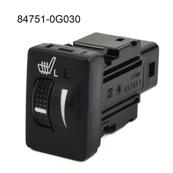 Издръжлив бутон за управление на превключвателя за отопление за Reiz 10-17 Пластмасови 84751-0G030 Черен за Camry V50 12-17