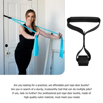 Издърпайте кабела врата ключалката йога аксесоари фитнес обучение колан фитнес оборудване за дома еластично въже найлон котва