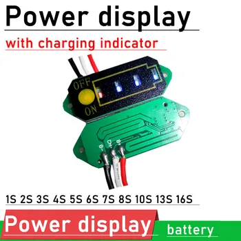 Индикатор за зареждане на дисплея на батерията W LED мигане ЗА 1S 2S 3S 4S 7S 12V 24V 36V 48V Li-ion Lifepo4 оловно-киселинен литий BMS