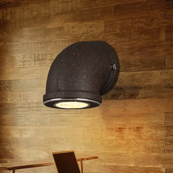 Индустриален стил стена лампа ресторант кафе бар американски ретро коридор