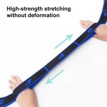 Инструмент за разтягане Физиотерапия Стречинг каишка с множествен контур дизайн за крака Упражнение Оборудване Носете за ефективно