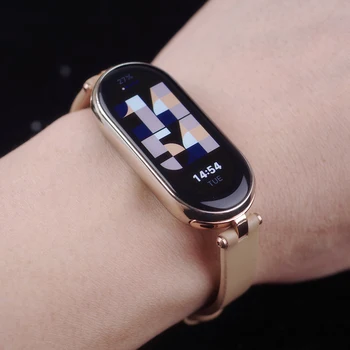 Каишка за Mi Band 7 6 5 4 3 Гривна за Xiaomi Smart Band 7 NFC глобална версия кожена лента за часовник за Miband 6 маншет Correa