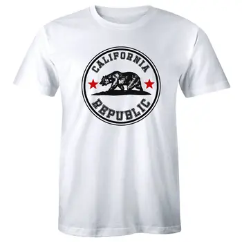 Калифорнийска република тениска Cali Star CA Patriot Grizzly Bear Мъжка тениска
