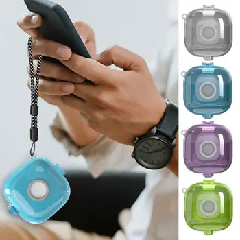 Калъф за слушалки Прозрачен калъф за Beats Fit Pro слушалки Защитен удароустойчив TPU капак с кука и висящо въже