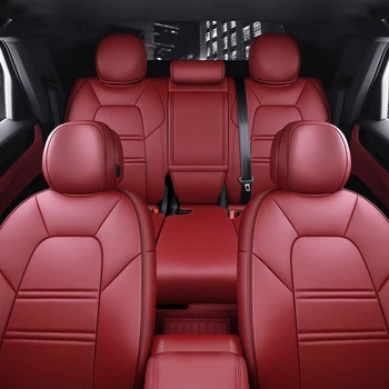 Калъфи за столчета за кола за Ford Mondeo Mk4 Focus Explorer Kuga Fiesta F150 Luxury Woman Custom Nappa Leather Interior Auto аксесоари