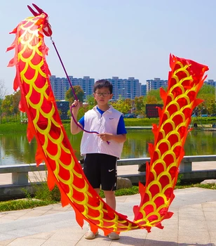 Китайски стил дракон танц реквизит за деца карнавал фестивал Китайска Нова година площад изпълнение смешно практикуване подпори
