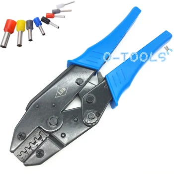  клещи за кримпване LS-06WF 0.5-6mm2 инструмент за кримпване на кабелни ферули тресчотка ръчен кримпер инструмент 20-10AWG