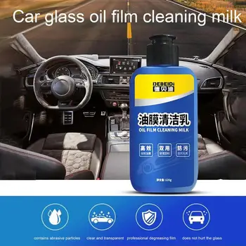 Кола стъкло масло филм отстраняване 120g кола предното стъкло вода точково почистващ агент водоустойчив кола прозорец почистване полиране