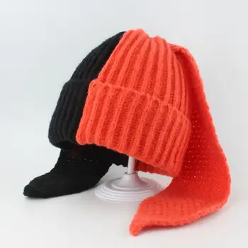 Колоездене шапки супер мек зайче Beanie шапка ветроупорен еластичен сладък заек шапка за жени за открито ски студено