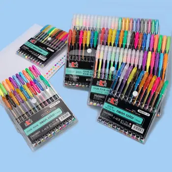 Консумативи Офис флаш флаш маркер писалка DIY фини маркери за върхове Цветни подписване писалка блясък гел писалки набор рисуване цвят писалка