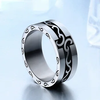 корейската версия на простия гравиран модел пръстен за мъже жени мода пънк хип-хоп парти мъжки пръстени бижута подарък на едро