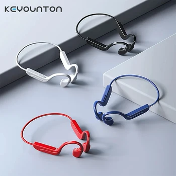 Костна проводимост Bluetooth музикални слушалки в ухото водоустойчиви истински безжични слушалки безжични стерео врата висящи спортни слушалки