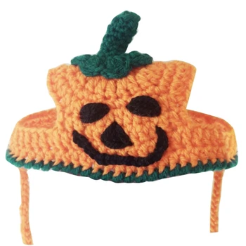 Котка костюм шапка домашен любимец Хелоуин парти тиква капачка куче шапка фотосесии аксесоари L9BE